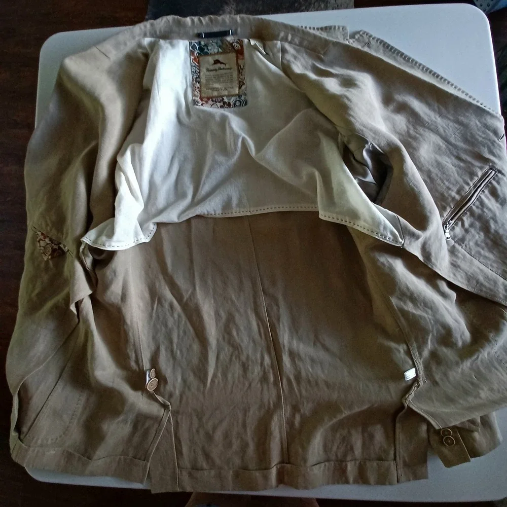 Tommy Bahama Taupe Linen Sport Coat